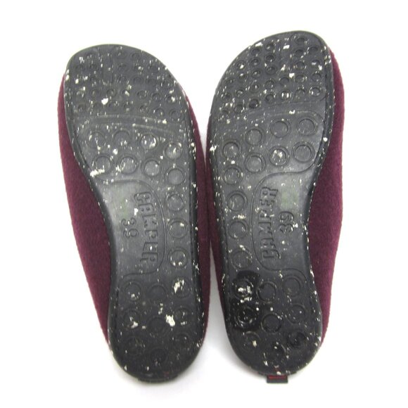Camper VGUC Wabi One Wool Slippers 39 US 8.5 Purple Plum Speckled Rubber Outsole - Picture 9 of 11